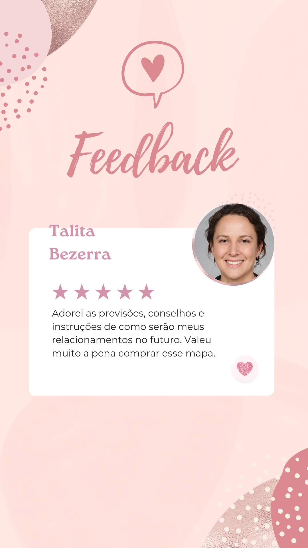 Feedback depoimento cliente print moderno rosa story do instagram (2)