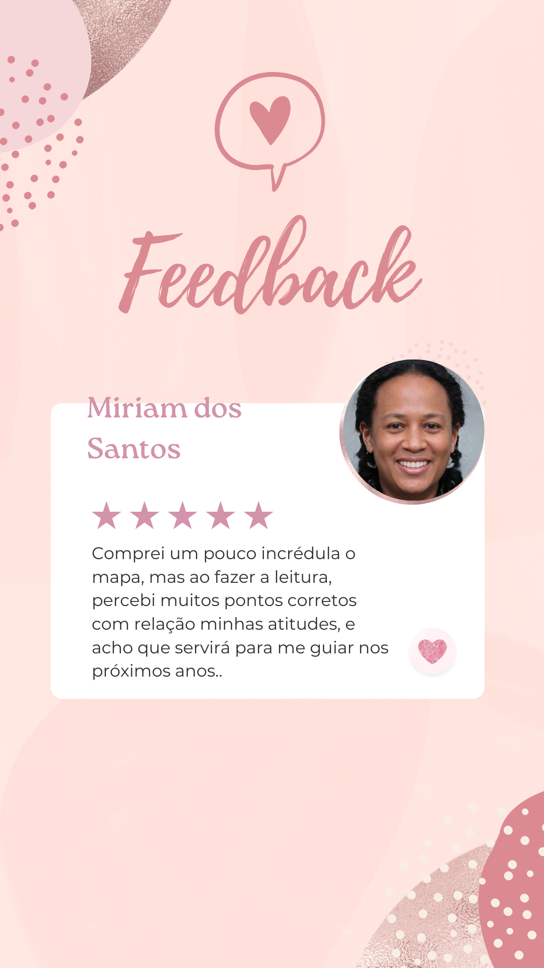 Feedback depoimento cliente print moderno rosa story do instagram (3)